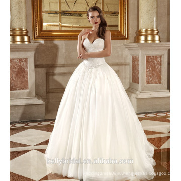 ZM16028 Новый стильный лучшие продажи милая шеи очаровательные свадебные платья 2016 свадебные платья плюс Размер бальное платье